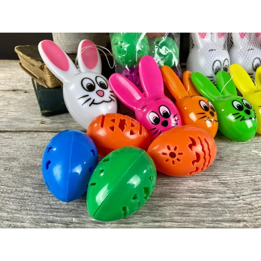 33pc Easter Bunny Egg Candy Containers Sun Hill 1995 Vintage‎
